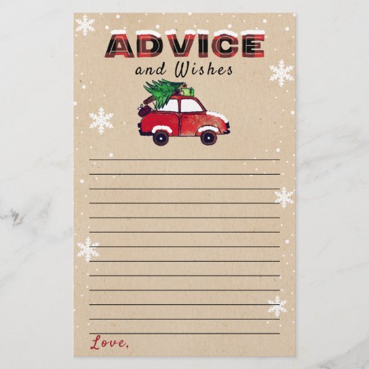 クリスマスベビーシャワーアドバイス&ウィッシュ (正面)