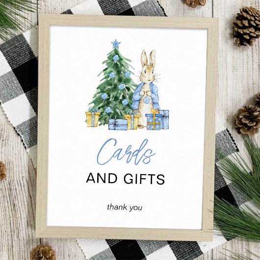 クリスマスベビーシャワーカードとギフトポスター ポスター