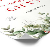 クリスマスベビーシャワーカード&ギフトサイン ポスター (角)