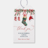 クリスマスベビーシャワーギフトラベル ギフトタグ (正面)