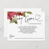 クリスマスベビーシャワーゲームベビーバンプサプライカード エンクロージャーカード (正面/裏面)