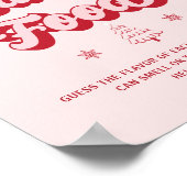 クリスマスベビーシャワーゲームベビー食べ物を推測 ポスター (角)