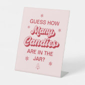 クリスマスベビーシャワーゲーム数を推測する 台座サイン (正面)