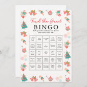 クリスマスベビーシャワーゲーム – ゲストビンゴの検索 シーズンカード (正面/裏面)