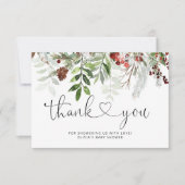 クリスマスベビーシャワーサンキューカード カード (正面)