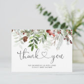 クリスマスベビーシャワーサンキューカード カード (スタンド正面)