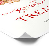 クリスマスベビーシャワースイートトリートサイン ポスター (角)