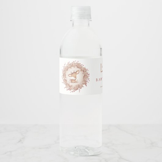 クリスマスベビーシャワーディアドリンクウォーターボトルラベ ペットボトルラベル (正面)