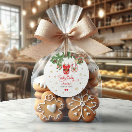 クリスマスベビーシャワーファバータグ | サンタベイビー フェイバータグ