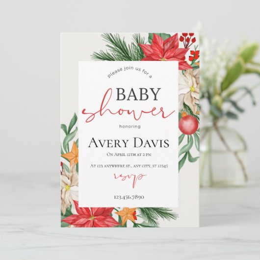 クリスマスベビーシャワーフェスティバル 招待状 (スタンド正面)