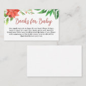 クリスマスベビーシャワーブックベビー名刺 名刺 (正面/裏面)