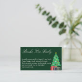 クリスマスベビーシャワーブック用ベビーカード エンクロージャーカード (スタンド正面)