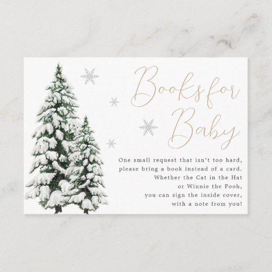 クリスマスベビーシャワーブック エンクロージャーカード (正面)