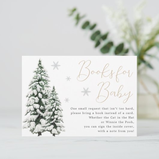 クリスマスベビーシャワーブック エンクロージャーカード (スタンド正面)