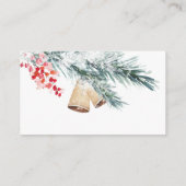 クリスマスベビーシャワーベビー入りカード用ブック エンクロージャーカード (裏面)