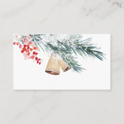 クリスマスベビーシャワーベビー入りカード用ブック エンクロージャーカード (裏面)