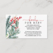 クリスマスベビーシャワーベビー入りカード用ブック エンクロージャーカード (正面)