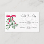 クリスマスベビーシャワーベビー用の本 エンクロージャーカード (正面)