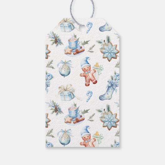 クリスマスベビーシャワーボーイお願い ギフトタグ (裏面)