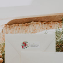 クリスマスベビーシャワー差出人住所ラベル