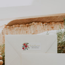 クリスマスベビーシャワー差出人住所ラベル ラベル