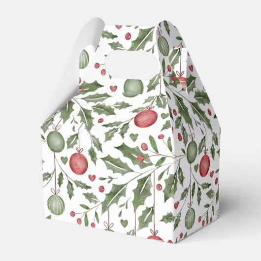 クリスマスベビーシャワー性別が愛用ボックスを明らかにする フェイバーボックス (裏面サイド)