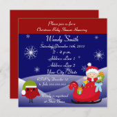 クリスマスベビーシャワー招待状カード 招待状 (正面/裏面)