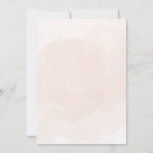 クリスマスベビーシャワー招待状ベージュとブラウン 招待状 (裏面)