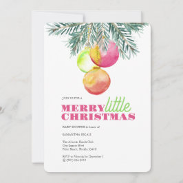 クリスマスベビーシャワー招待状 招待状