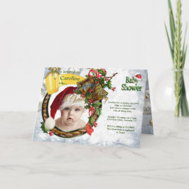 クリスマスベビーシャワー招待状 招待状