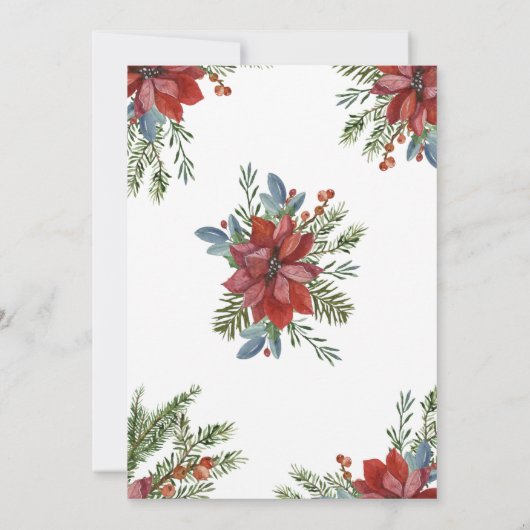 クリスマスベビーシャワー招待状 招待状 (裏面)