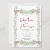 クリスマスベビーシャワー招待状 招待状 (正面)