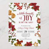 クリスマスベビーシャワー招待状 招待状 (正面/裏面)