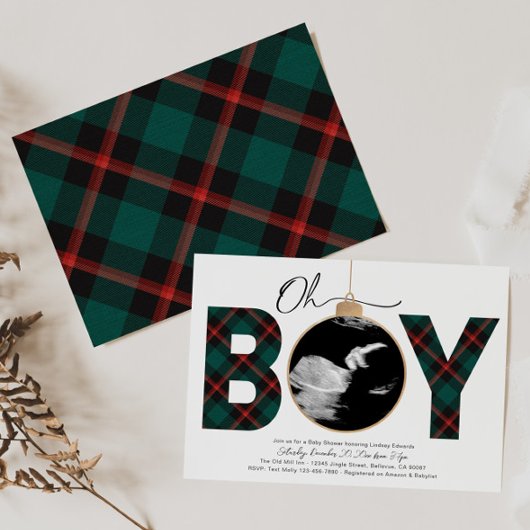 クリスマスベビーシャワー招待状 招待状