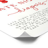 クリスマスベビーシャワー深夜おむつゲームサイン ポスター (角)