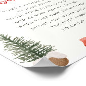 クリスマスベビーシャワー私の水がゲームのサインを壊した ポスター (角)