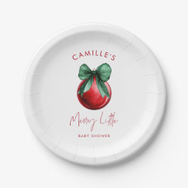 クリスマスベビーシャワー紙プレート ペーパープレート