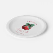 クリスマスベビーシャワー紙プレート ペーパープレート (アングル)