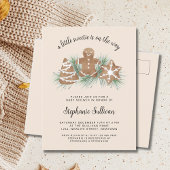 クリスマスベビーシャワー インビテーションポストカード