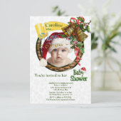 クリスマスベビーシャワー エンクロージャーカード (スタンド正面)