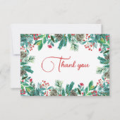 クリスマスベビーシャワー サンキューカード (正面)