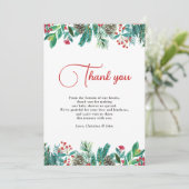 クリスマスベビーシャワー サンキューカード (スタンド正面)