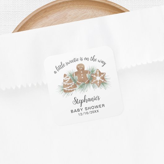 クリスマスベビーシャワー スクエアシール