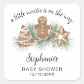 クリスマスベビーシャワー スクエアシール (正面)