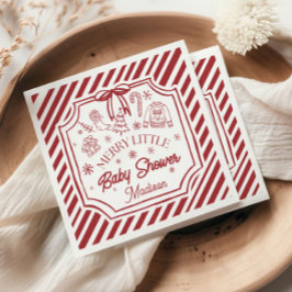 クリスマスベビーシャワー スタンダードカクテルナプキン