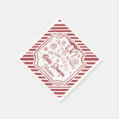 クリスマスベビーシャワー スタンダードカクテルナプキン (角)