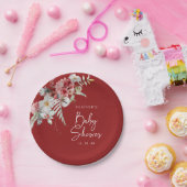 クリスマスベビーシャワー ペーパープレート (パーティー)