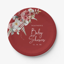 クリスマスベビーシャワー ペーパープレート