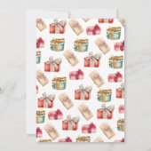 クリスマスベビーシャワー 招待状 (裏面)