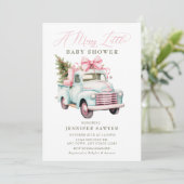 クリスマスベビーシャワー 招待状 (スタンド正面)